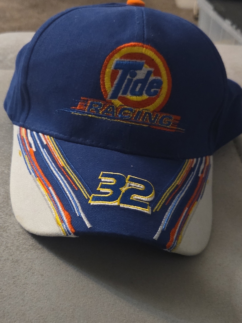 Tide Racing Men's Blue Embroidered Baseball Cap